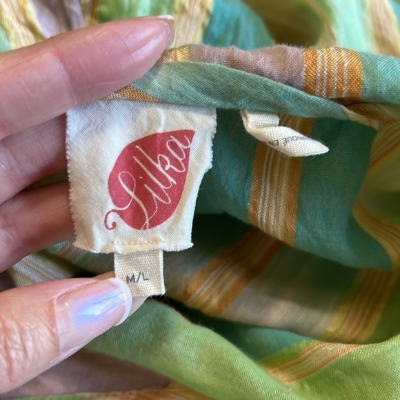 Anthropologie Lilka Hollie Batwing Sleeved Tunic Yellow Sz M/L - Picture 13 of 14